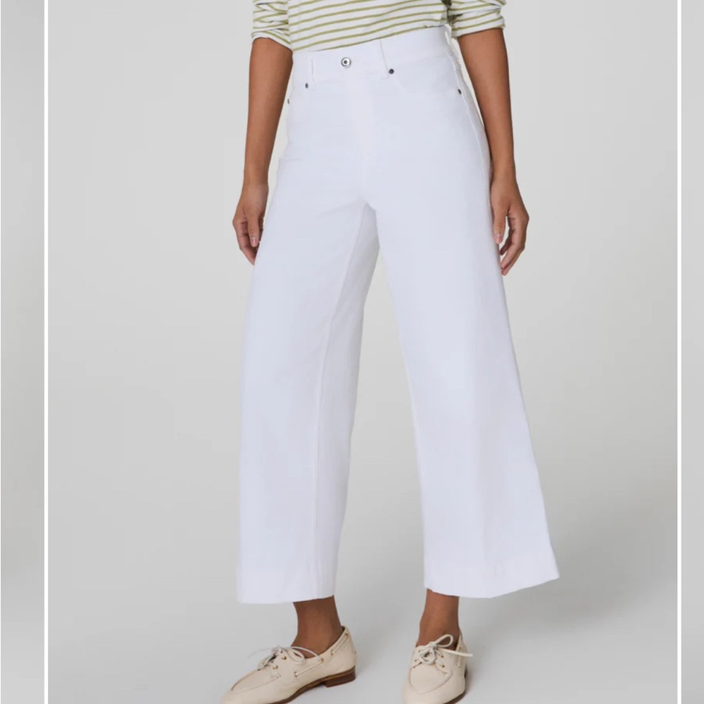 Spanx Wide-Leg Crop Pull On Pants